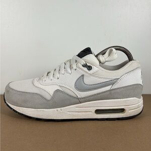 Nike Air Max 1 Essential Women's Sneakers White/Grey Mist 599820-111 Size 8